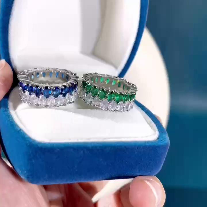 BELLA BOX Trendy Women Rings With Brilliant Cubic Zirconia Luxury Engagement Rings Fashion Wedding Party Jewelry