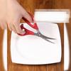 Household  Elbow Stainless Steel Blade Shrimp Line Removing Seafood Tool TPR Handle PP Shrimp Clamp Kitchen Scissors