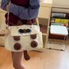 Bolsa feminina transversal de desenho animado bolsa de ombro de estudante de grande capacidade