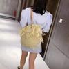 Tassel Beach Bags Round Straw Bag Women Hand Woven Big Large Knitting Handbags Casual Circular Bag Summer New Shoulder Bag