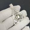 Natura Golden Apache Pyrite Gemstone Silver Pendant In 925 Sterling Silver- Handmade Design, Celtic Family Knot Wire Wrapped Everyday Jewelry, Gifts