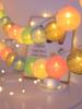 20LED Cotton Balls String Lights Garland Fairy Street Lights Christmas Decorations for Home Outdoor Wedding Garden Patio Lights