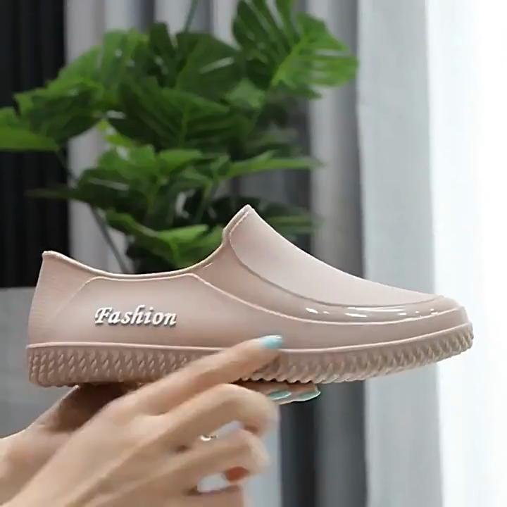 Non-slip Fashionable Low-cut Short-cut Shallow Mouth Waterproof Rain Boots