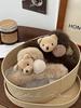 Stylish, Versatile, and Adorable Plush Bear Hair Clip for Women, Perfect for Autumn and Winter.