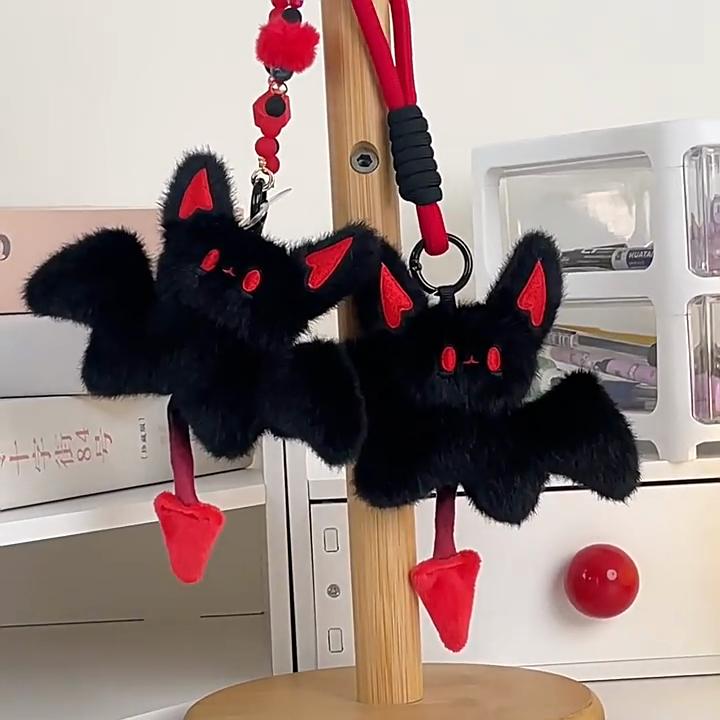 Batman Plush Keychain With Soft Short Pile For Backpack Decor And Gift
