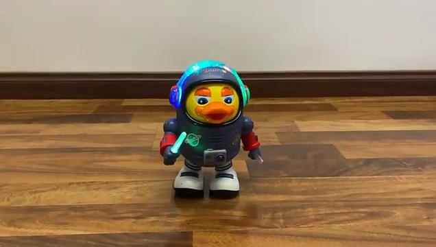 Dancing Space Duck Toy, Space Duck Dancing Musical Interactive Toy, Interactive DuckToy with Music Lights, Children Early Educational