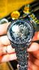 Mechanische Herrenuhr Automatische Armbanduhr Luxus Diamant Edelstahl Skelett Uhren Gold Relogio Masculino