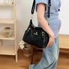Große Umhängetasche PU Crossbody Tasche Mehrschichtige Tasche Muttertasche