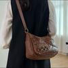 Large Capacity Multi-layer Women's Bag Middle-aged Mother's Bag Soft Leather Crossbody Bag