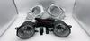 Full Set Front Bumper Fog Light Assy Fog Lamp Assembly Harness For Toyota Prius 2010 2011 2012 Version Chrome Cover