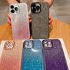 Silicone Soft Case Mobile Phone White Back Cover with Camera Lens Protector Film + Fashion Glitter Paper for Cellphone