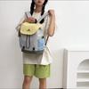 Outdoor Color Contrast Backpack Lightweight Student Color Contrast Schoolbag Travel Backpack