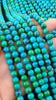 14-15 Inch Strand Synthetic Chrysocolla Round Beads, 6mm 8mm 10mm Choices Size Beads, 1 Strand Bead.