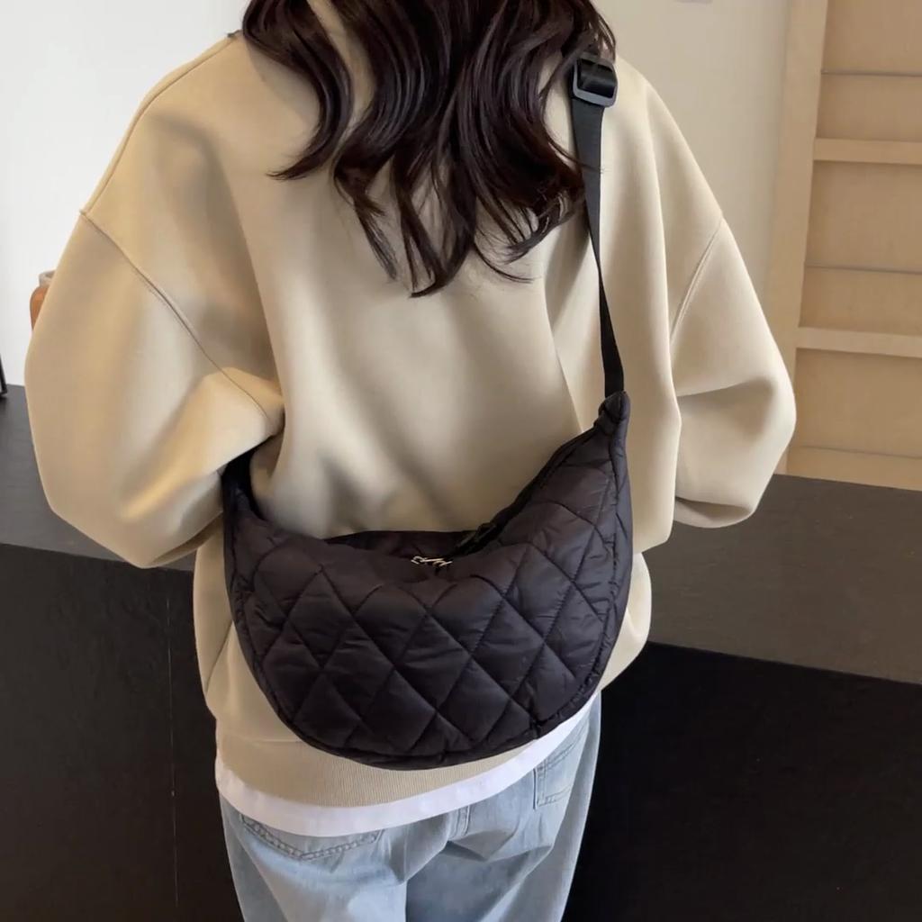 Shoulder Bag Women's Crossbody Bag Solid Color Hobo Bag