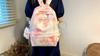 Fashionable Letter Decoration Tie Dye Pattern Student Casual Backpack For Campus Daily Use