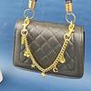 Style Cherry Fruit Bag Charm With Metallic Chain For Womens Fashion Accessory