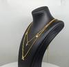 Double Layer Chic Design Gold Vermeil Necklace - 925 Sterling Silver