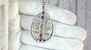 Chakra pendant, 92.5% silver multi gemstone pendant, chakra collection, tree shape pednat, healing jewelry