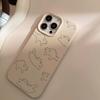 iPhone 16 15 14 Case Compatible and Suitable for 13 12promax Painted Line Cat Simple Style