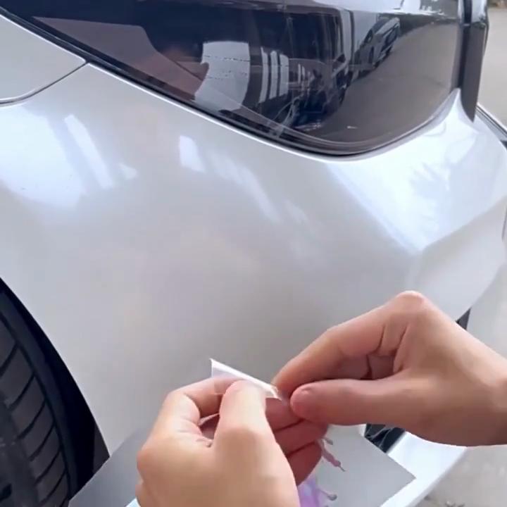 Leuchtend leuchtende, reflektierende Autoaufkleber in Dopaminfarben – Flüssiglack-Vinyl für Stoßstangen, Zierleisten und Verkleidungen innen und außen