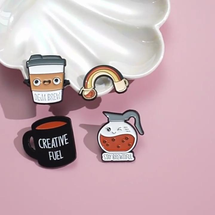 Adorable Little Prince Metal Pins Colorful Cartoon Brooch Set For Trendy Fashion Lovers