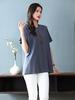 Pure Cotton New Chinese Style National Trend High-end Women's T-shirt Short-sleeved Summer Large Size Loose