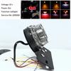 Universal 12V Motorcycle LED Brake Tail Light Signal Lights LED Integrated Tail Light with License Plate Bracket Motorbikes