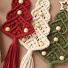 3PCS/Set Christmas Tree DIY Kits Woven Macrame Christmas Tree Set Wall Hangings Decor For Home Wall Hanging Ornament