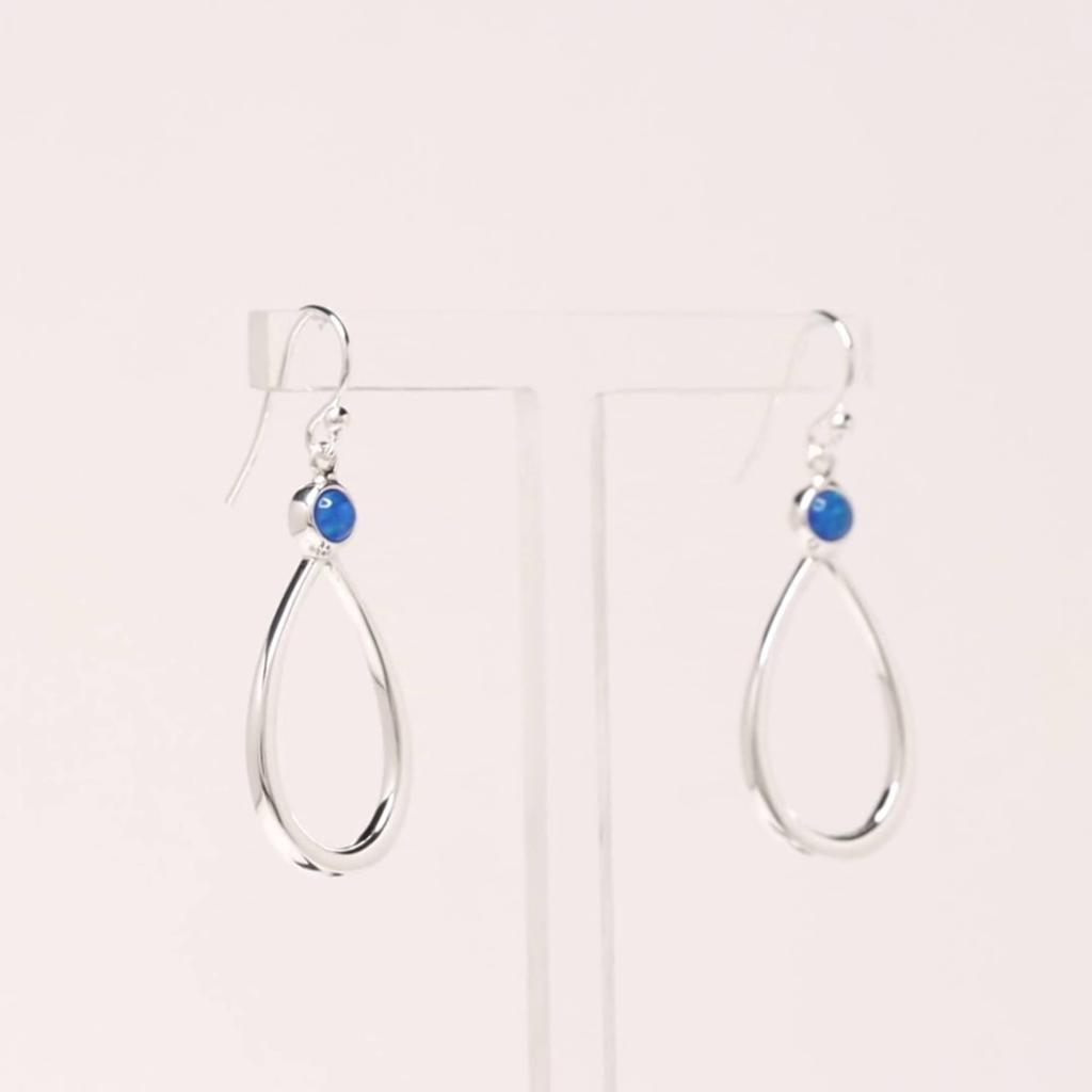 LeCalla S925 Sterling Sliver Jewelry Drop Dangle Birthstone Earrings for Teens and Women