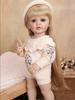 KEIUMI 55cm Reborn Girl Doll Full Silicone Vinyl Blonde Hair Newborn Baby Doll toy Christmas Gifts Early Educational Playmate