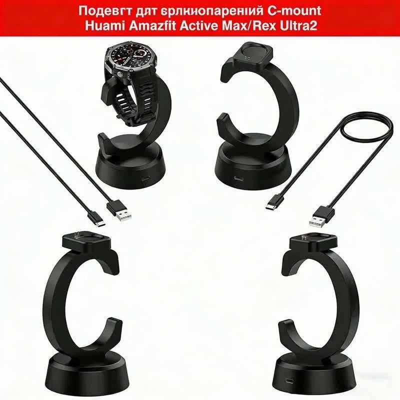 Pro Amazfit T-REX 3 Pro USB nabíjecí dok Náhradní nabíječka pro chytré hodinky Adaptér Magnetický nabíjecí kabel pro T-Rex 3/Balance 2