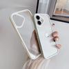 Luxury Transparent Candy Square Frame Case For iPhone 15 14 13 12 11 Pro Max Shockproof Bumper Clear Back Cover Phone Accessorie