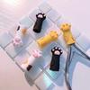 2db Nail Art Cuticle csipesz fedő védő macska mancs olló szerszámok sapka készlet