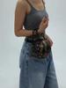 2025 New European & American Halloween Funny Skeleton Chain Crossbody Bag Gothic Style Shoulder Small Round Bag