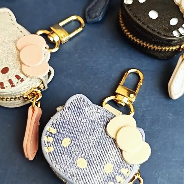 Hello Kitty Bag Charm With Artificial Leather Keychain For Kids And Teens Accessories