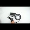 Solar Shed Barn Light Indoor Outdoor 244 LED Solar Pendant Light 5 Modes Solar Motion Sensor Light with Remote IP65 Waterproof