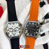 Men's Business Leisure Watch Date Chronograph Steel Quartz Wristwatches Strip Zinc Alloy Case Tempered Glass Mirror
