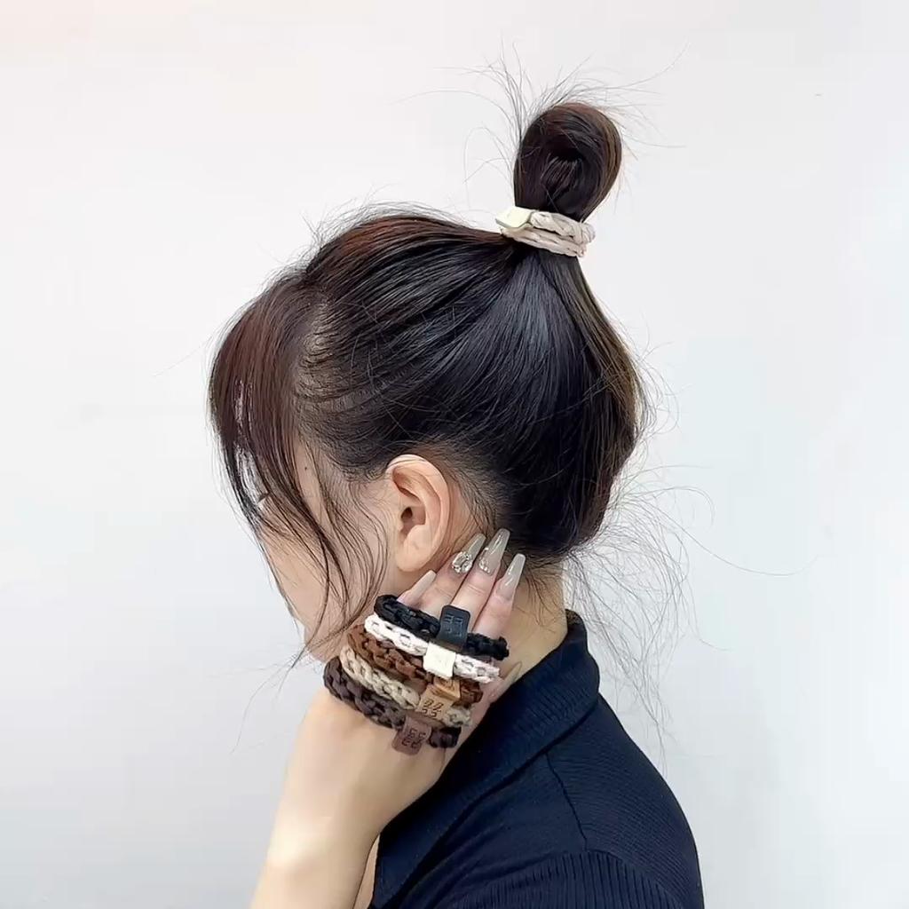 10Pcs High Elasticity Durability Headband Hair Ring Head Rope Fashion Headwear For Girl Sweet Rubber Band Hair Accessories