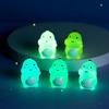 Glowing Colorful Dinosaur Figurines Cute Resin Garden Ornaments For Desktop Decoration