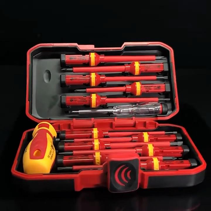 13-teiliges magnetisches Schraubendreher-Set mit Wechselköpfen - Langlebiger Stahl, geeignet für Elektriker und Heimwerker-Reparaturen