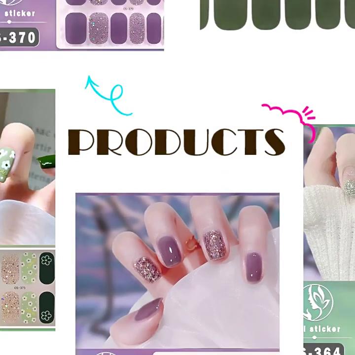 CS Fully Coated Waterproof Non-sealing Layer Gel Nail Oil Film Spring Fashion Temperament Nail Sticker Nail Oil Film