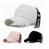 Baseball Cap Hat Iron Ring Spring Summer Autumn Punk Hip Hop Rock Adjustable Unisex Men Women Outdoor Casual Cotton Snapback