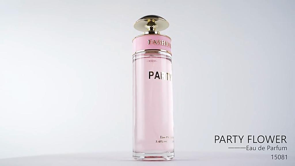 LOVALI 100ml Candy Perfume Transparent Glass Bottle Separate Nozzle Fine Spray Flower Fruit