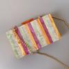 Mote Ny Akryl Kvinner Eske Clutch Luksus Fargerik Patchwork Fest Stripete veske Kvinne Søt Uformell Wedding Evening Bag