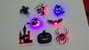 8 BUC/24 BUC Autocolant de Perete LED Halloween 3D Gol Lumină de Noapte Liliac Dovleac, Păianjen Vrăjitoare Castel Fantomă Petrecere Decorare Perete Ornament