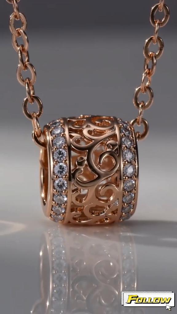 Kinel Little Waist náhrdelník pro ženy dutý design luxusní zirkonové šperky