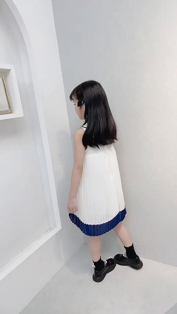 sachin and babi light blue dress Pleated bouclé chiffon midi dress in white - Self Portrait main image 0