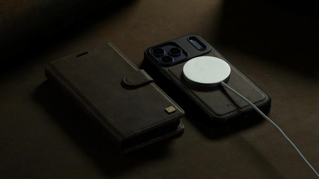 2-in-1 Magnetic Magnetic Detachable Wallet Case for iPhone 17/17 Pro/17 Max/17 Air - PU Leather, Card Slots, MagSafe Charging, 360° Protection