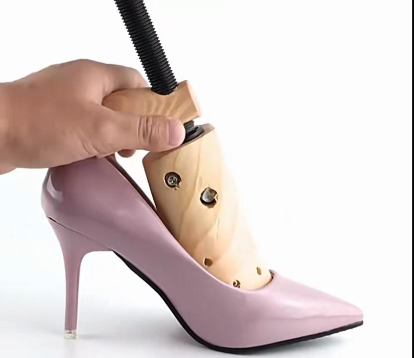 1ks Unisex dřevěný natahovač bot 2-cestný nastavitelný expandér na tvarování obuvi