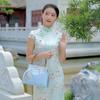 Johnature Chinese Style Cheongsam Women Bag Elegant Embroidered Ladies Handbag Retro Versatile Chain Shoulder Bags